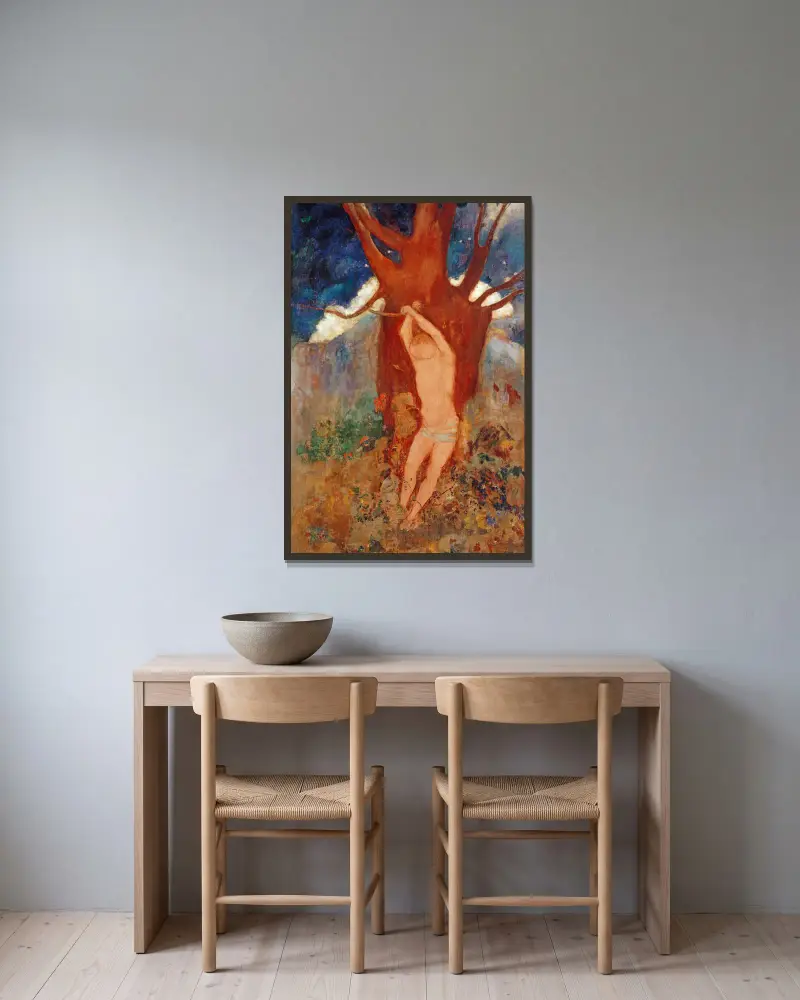 Święty Sebastian, Odilon Redon w ramie na ścianie