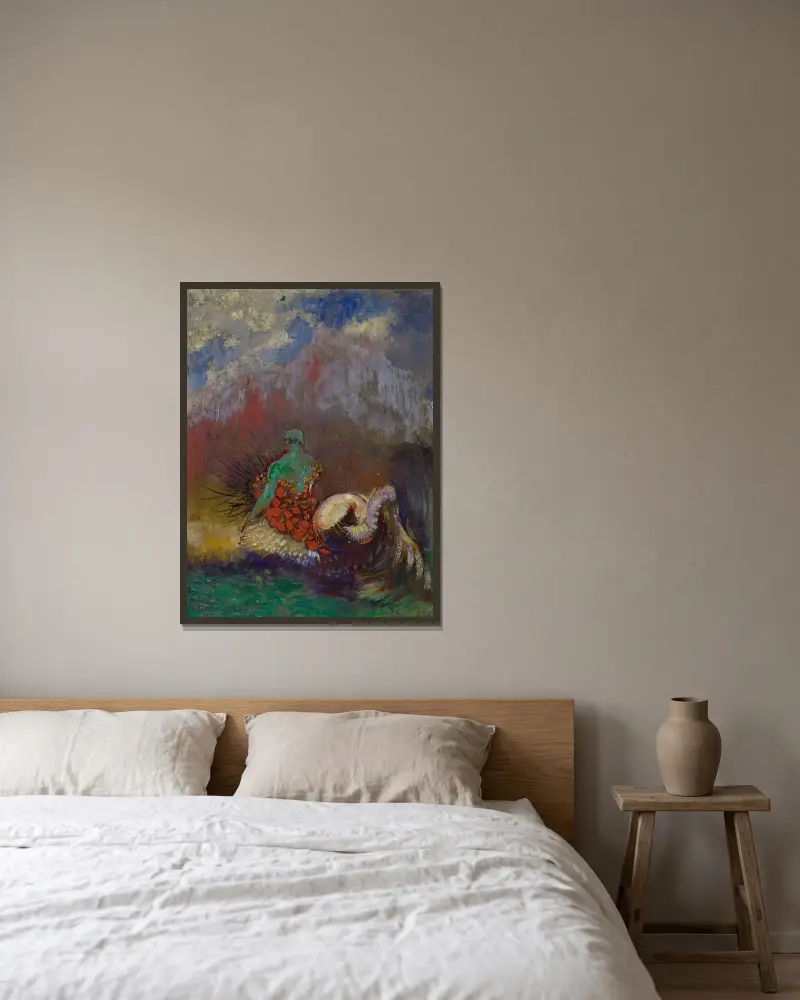 Siréna, Odilon Redon v rámu na stěně