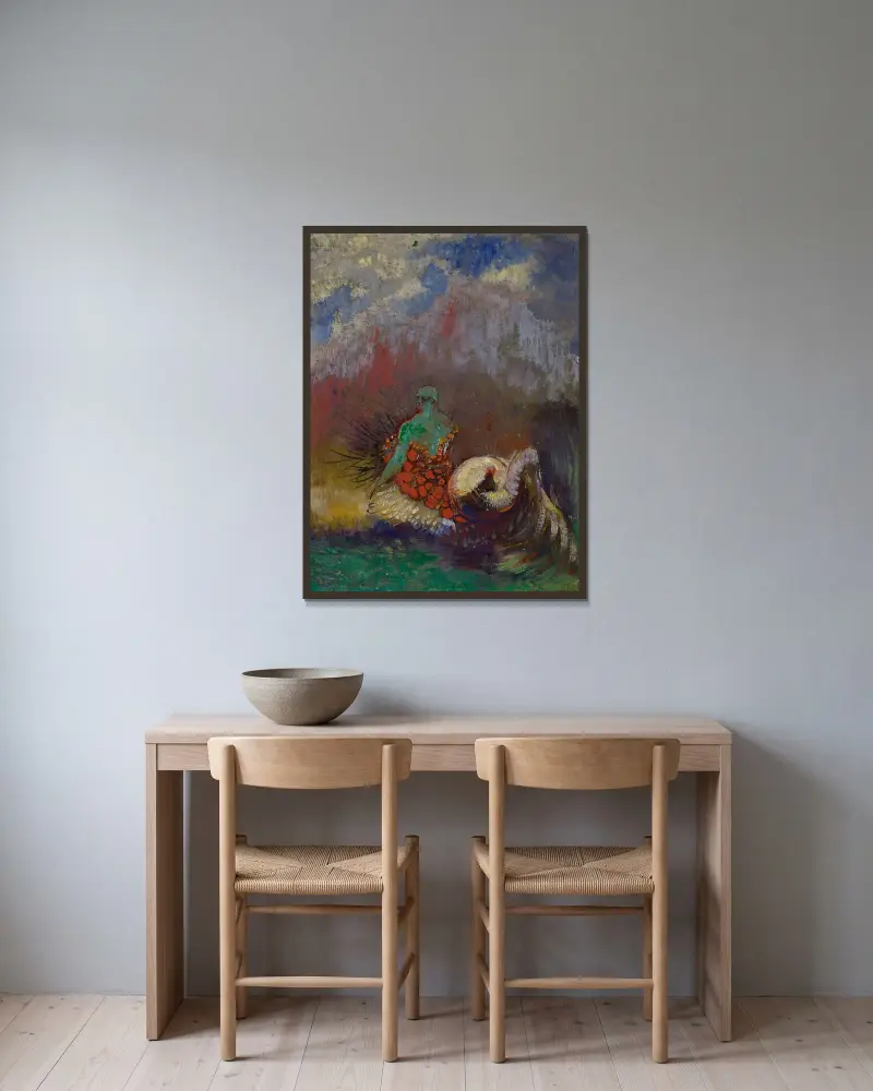 Siréna, Odilon Redon v rámu na stěně