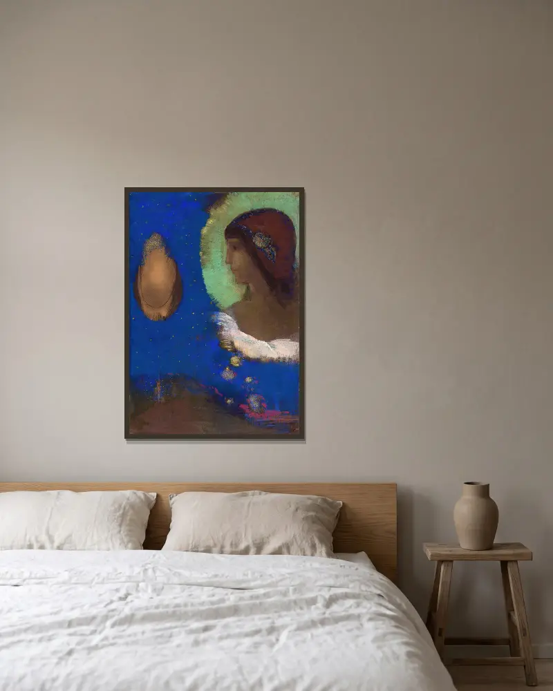 Sita von Odilon Redon gerahmt an einer Wand