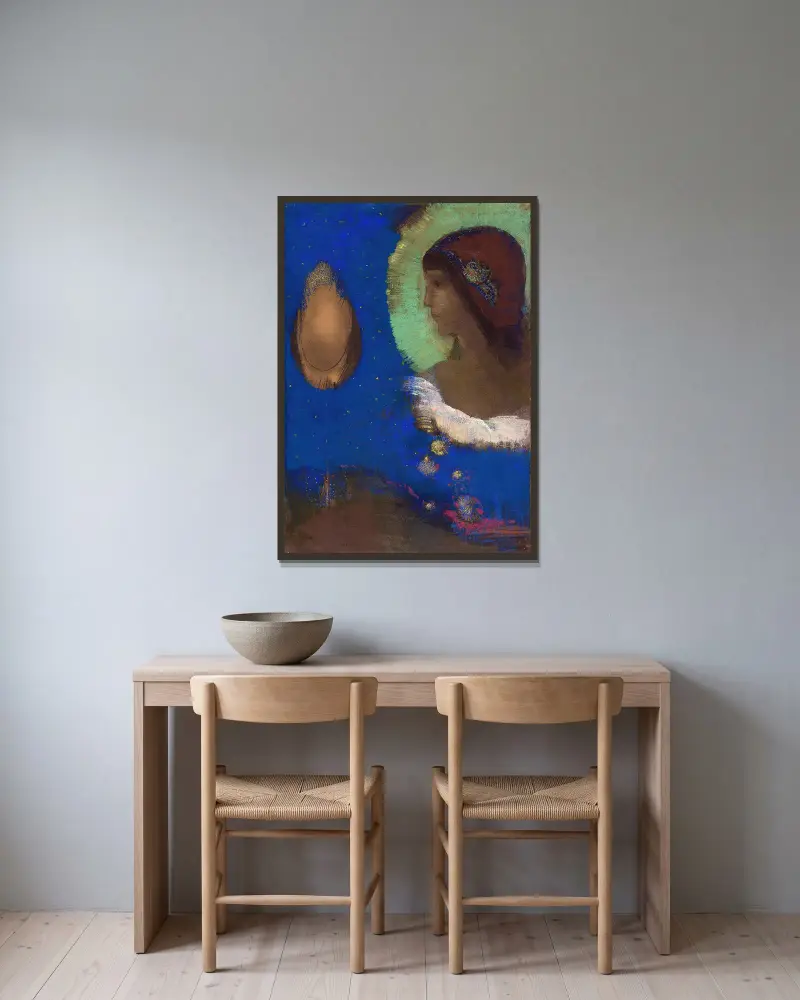 Sita von Odilon Redon gerahmt an einer Wand