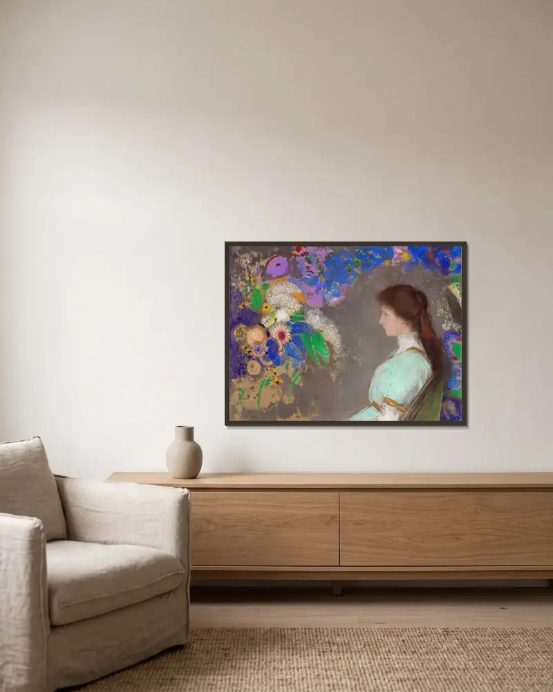 Violette Heymann, Odilon Redon v rámu na stěně