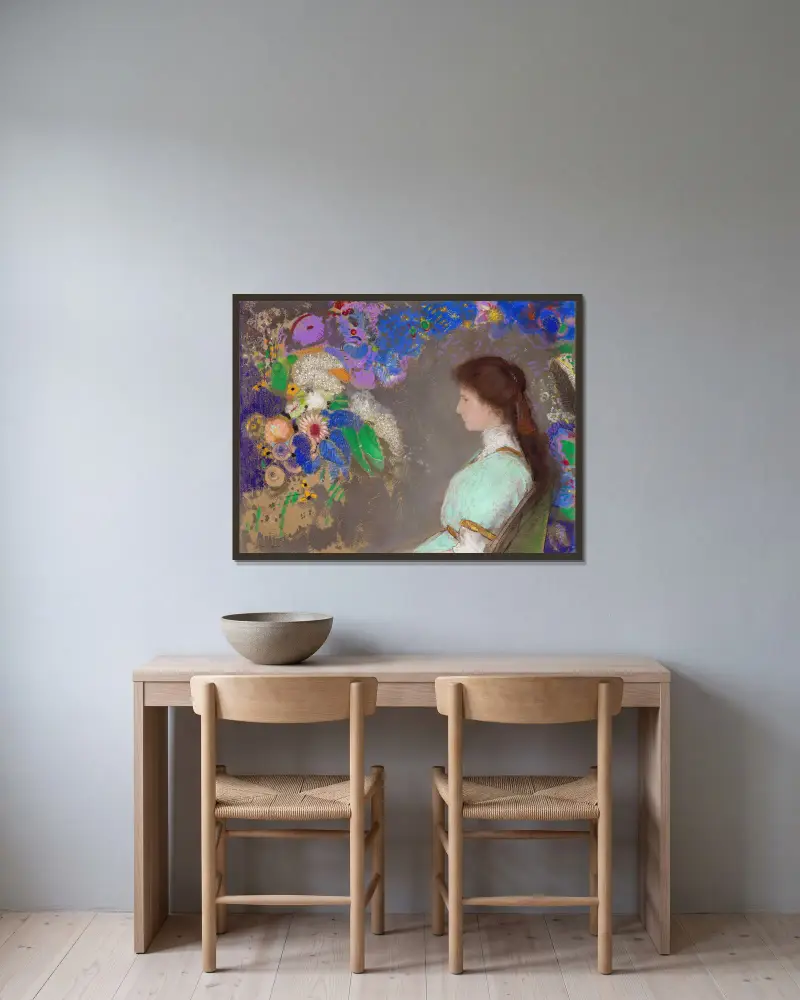 Violette Heymann, Odilon Redon v rámu na stěně