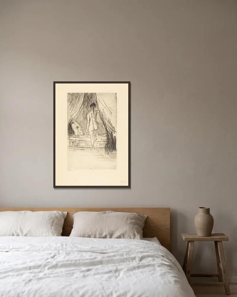 Volupte, Fantome Elastique!, Odilon Redon v rámu na stěně