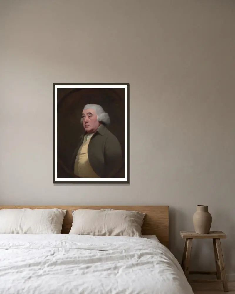 Dr. Richard Wright, Joseph Wright of Derby v rámu na stěně
