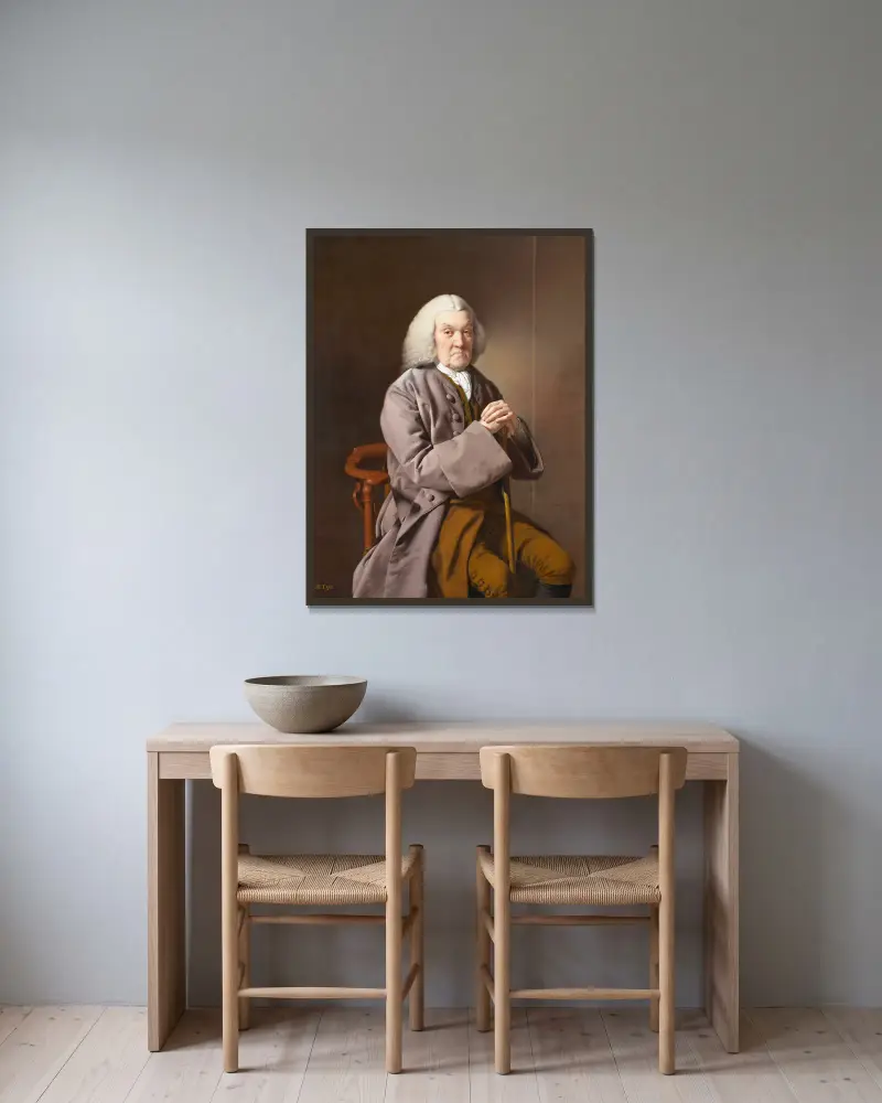 Richard Gildart von Joseph Wright of Derby gerahmt an einer Wand