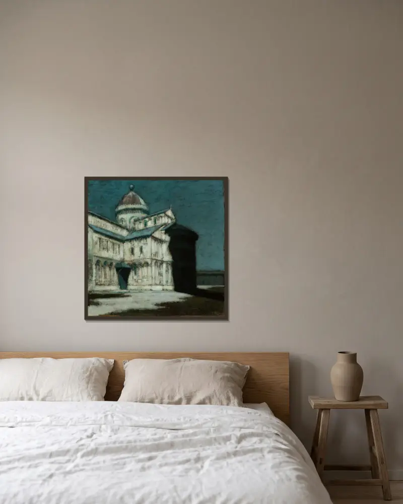 Kathedrale von Pisa von Olga Boznanska gerahmt an einer Wand