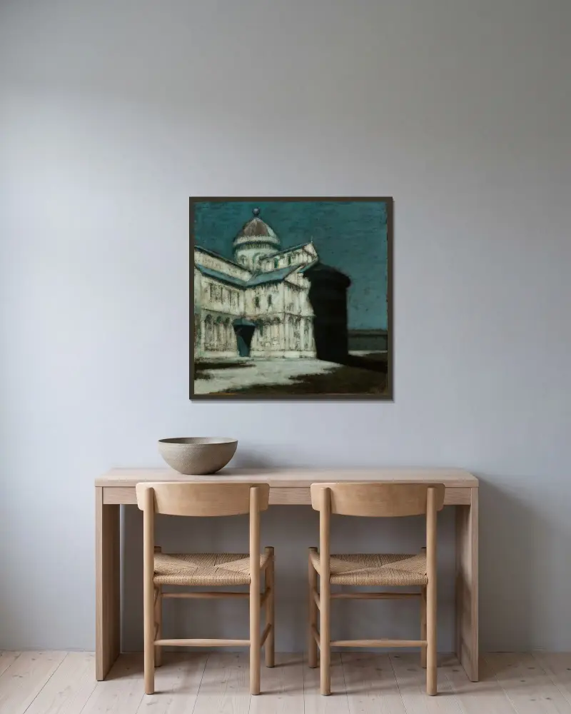Kathedrale von Pisa von Olga Boznanska gerahmt an einer Wand
