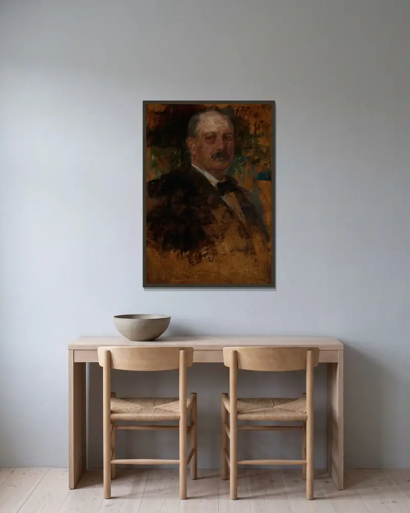 Porträt einer Amerikanerin, 1914 – Nr. 1 von Olga Boznanska gerahmt an einer Wand