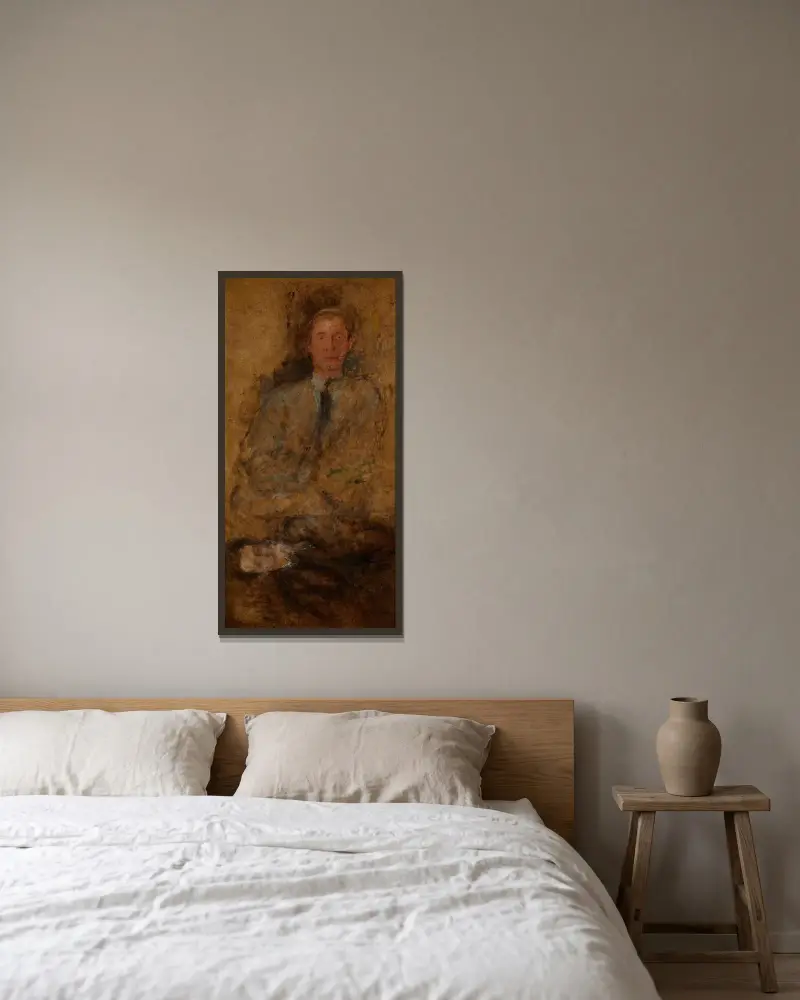 Skizzen von Figuren von Olga Boznanska gerahmt an einer Wand