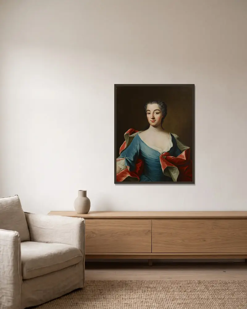 Maria Juliana Bedoire av Olof Arenius inramad på en vägg