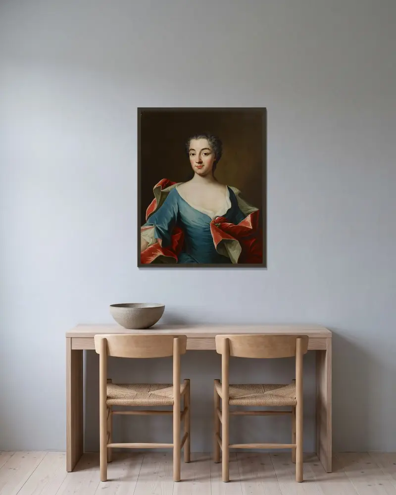Maria Juliana Bedoire av Olof Arenius inramad på en vägg