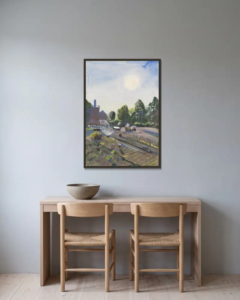 XIV. Penzing von Oskar Laske gerahmt an einer Wand