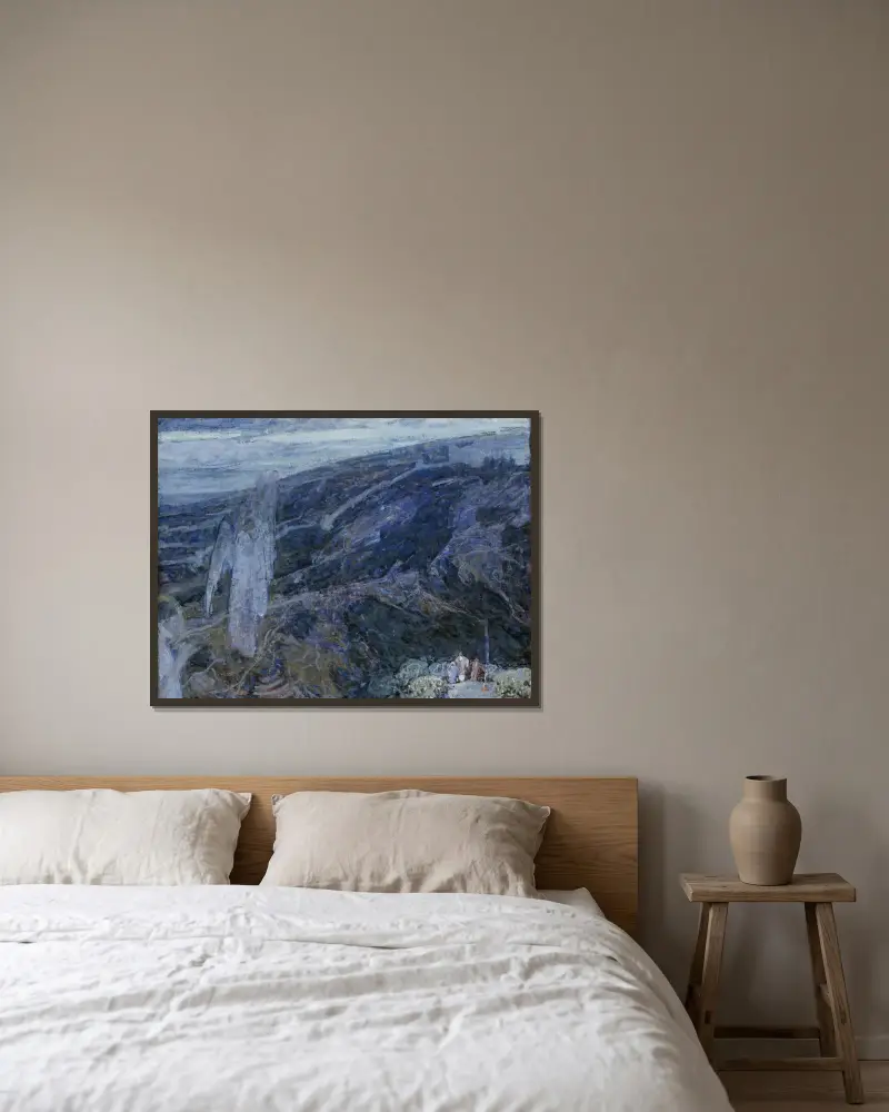 Engel erscheinen den Hirten von Henry Ossawa Tanner gerahmt an einer Wand