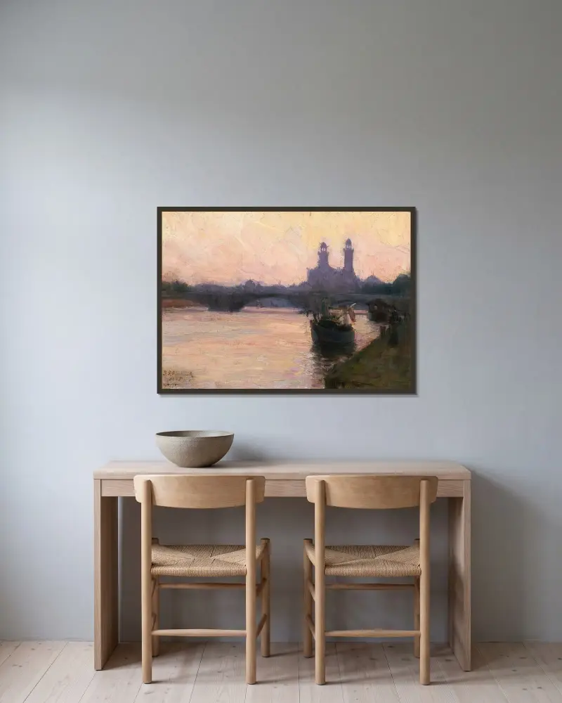 Seinen av Henry Ossawa Tanner inramad på en vägg