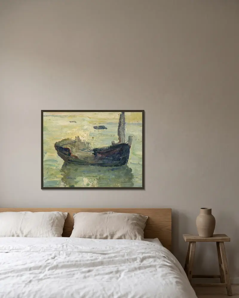 Vraket av Henry Ossawa Tanner inramad på en vägg