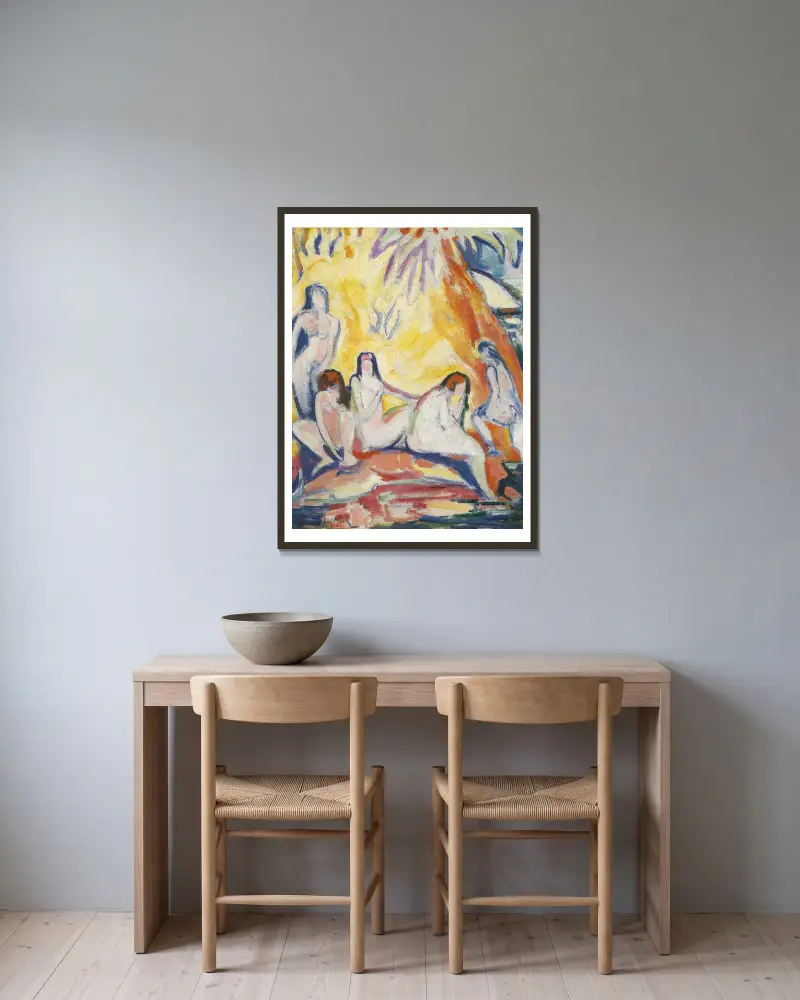 Koupající se, Emile Othon Friesz v rámu na stěně
