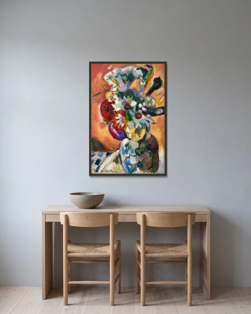 Bukiet kwiatów, Emile Othon Friesz w ramie na ścianie
