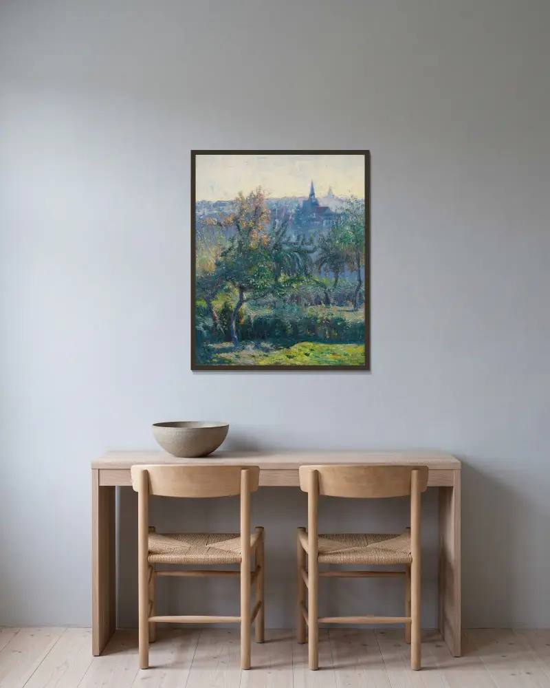 Klippa av Emile Othon Friesz inramad på en vägg