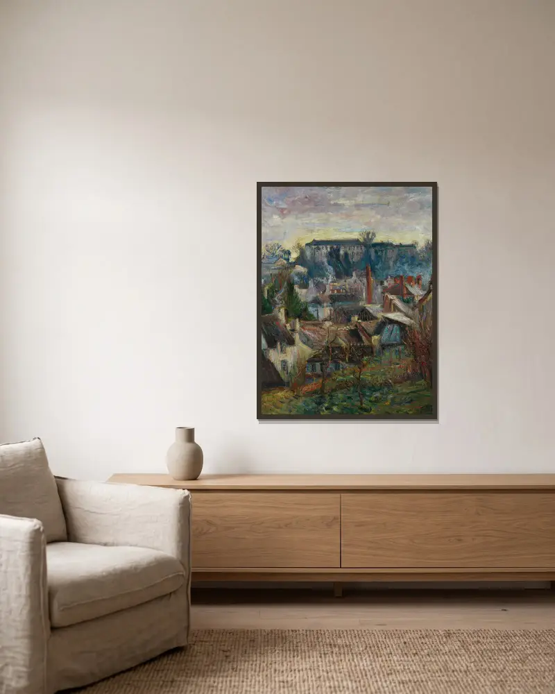 Falaise von Emile Othon Friesz gerahmt an einer Wand