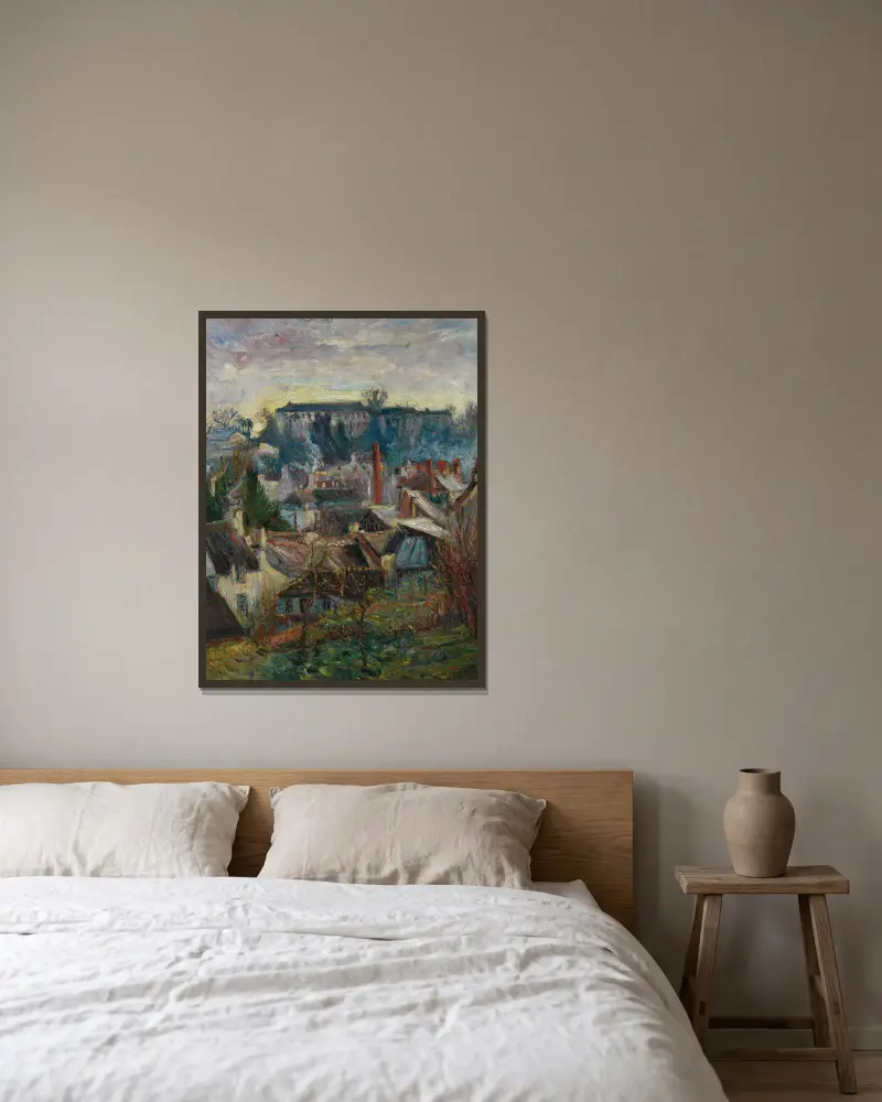 Falaise von Emile Othon Friesz gerahmt an einer Wand