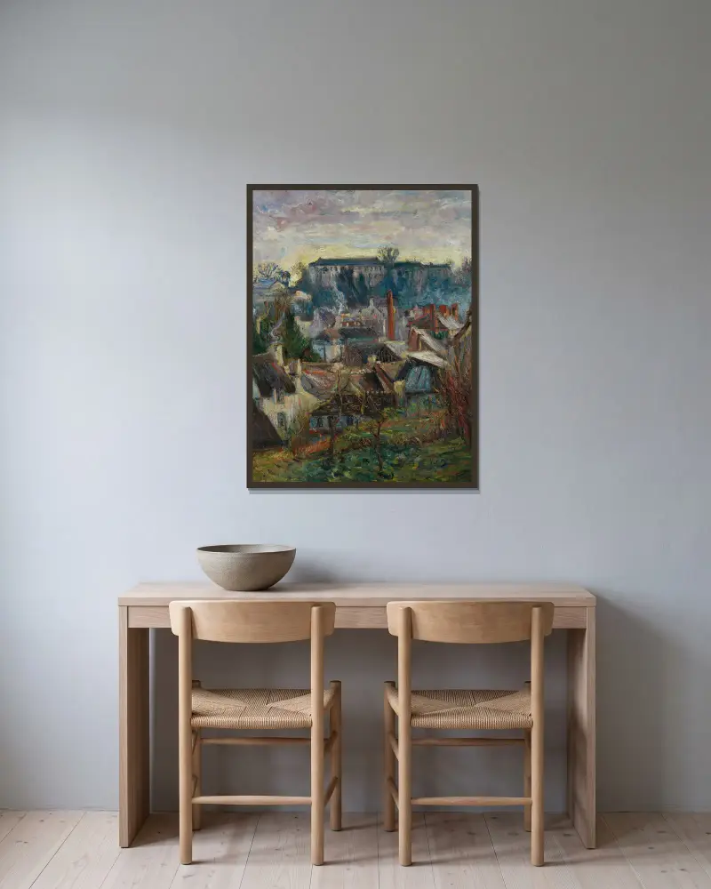 Falaise von Emile Othon Friesz gerahmt an einer Wand