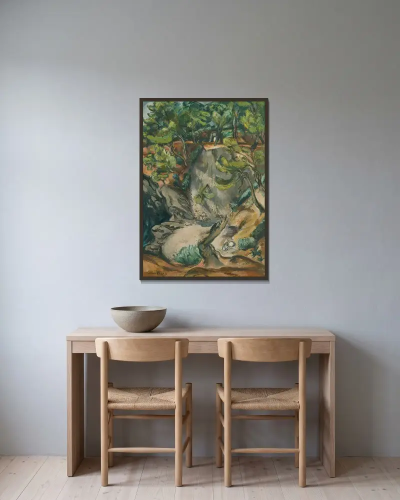 Viken vid Toulon av Emile Othon Friesz inramad på en vägg