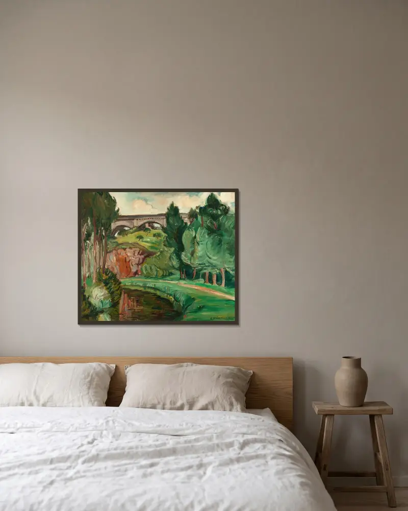 La Rance av Emile Othon Friesz inramad på en vägg