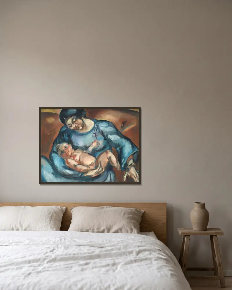 Mother’s Love av Emile Othon Friesz inramad på en vägg