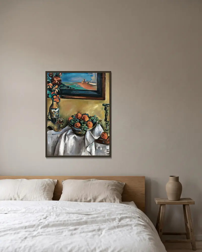 Stillleben von Emile Othon Friesz gerahmt an einer Wand