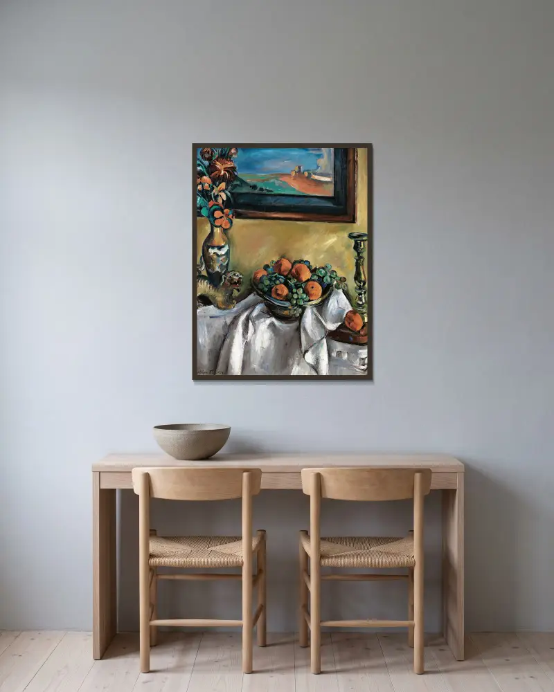 Stillleben von Emile Othon Friesz gerahmt an einer Wand