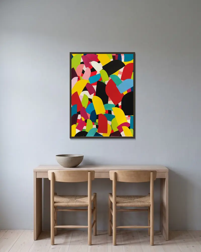Ohne Titel, 1936 – Nr. 2 von Otto Freundlich gerahmt an einer Wand