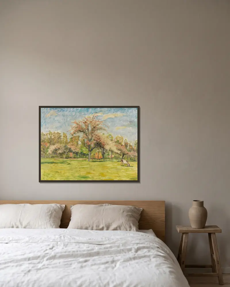 Jaro, Otto Modersohn v rámu na stěně