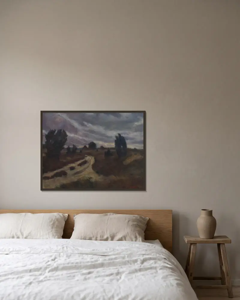 Lüneburské vřesoviště, Otto Modersohn v rámu na stěně