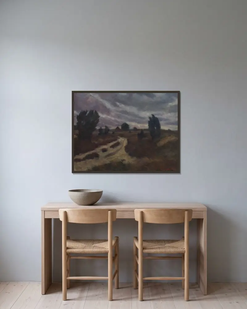 Lüneburské vřesoviště, Otto Modersohn v rámu na stěně