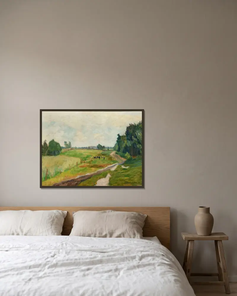 Weg an der Surheide von Otto Modersohn gerahmt an einer Wand