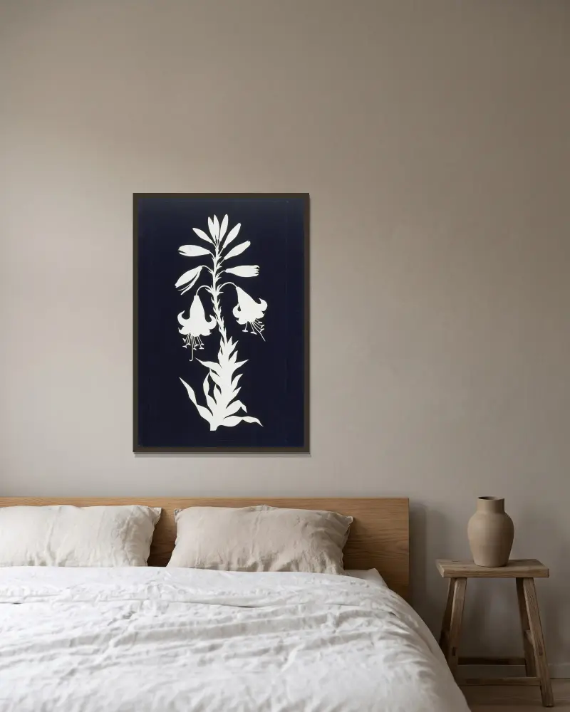Lilly von Philipp Otto Runge gerahmt an einer Wand