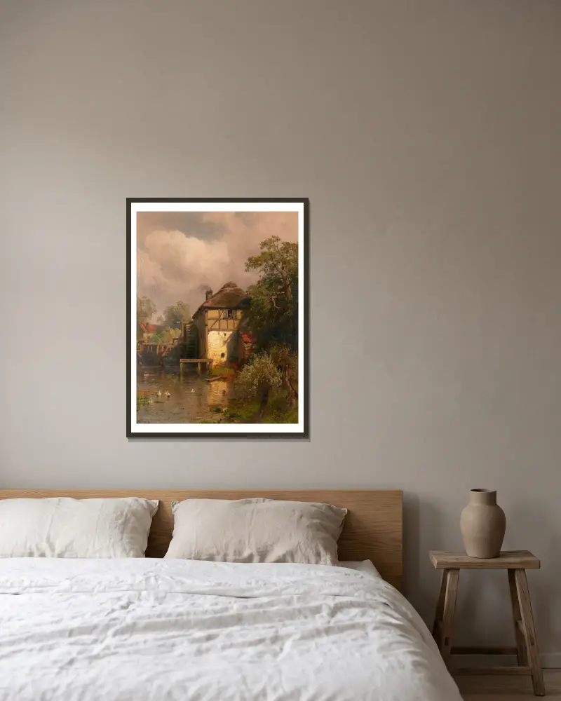 Mlýn, Hermann Ottomar Herzog v rámu na stěně