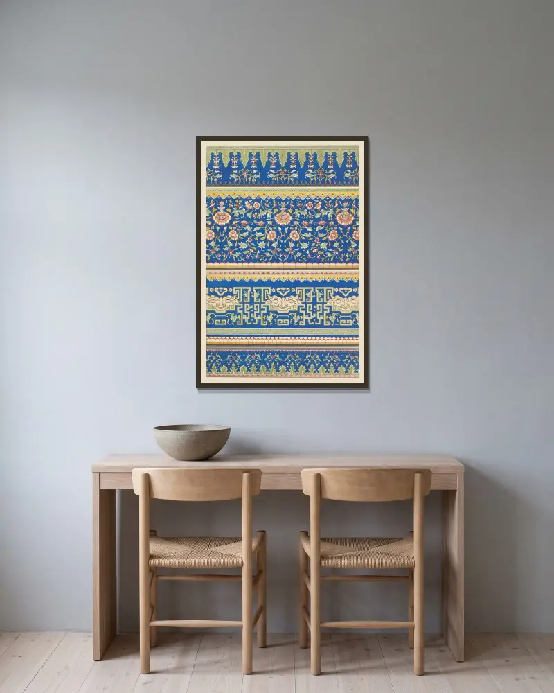 Examples of Chinese ornament, Pl.53 av Owen Jones inramad på en vägg