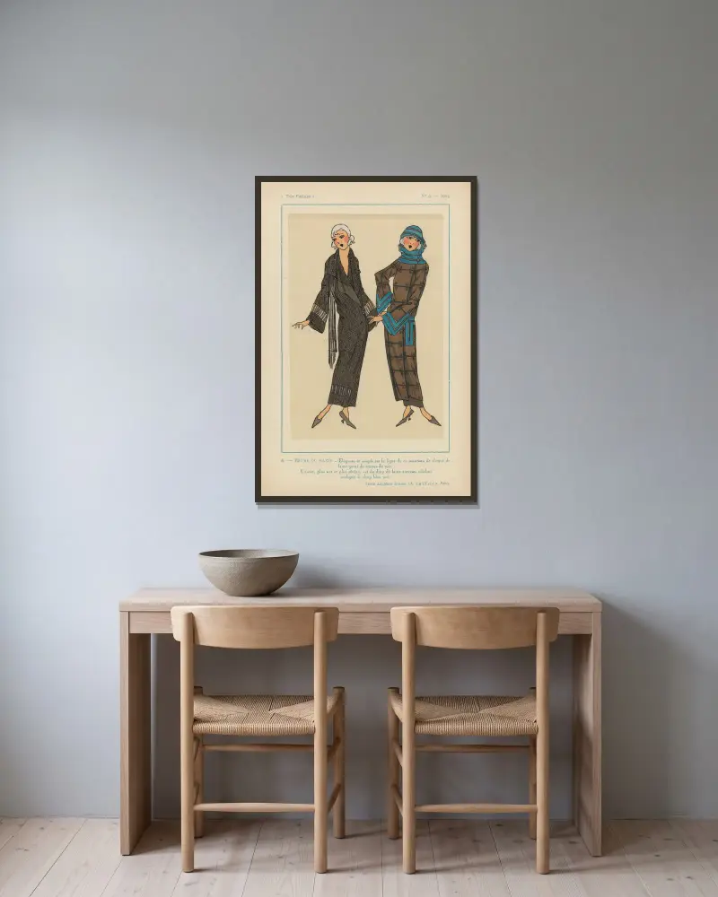 Morgendunst von G-P. Joumard gerahmt an einer Wand