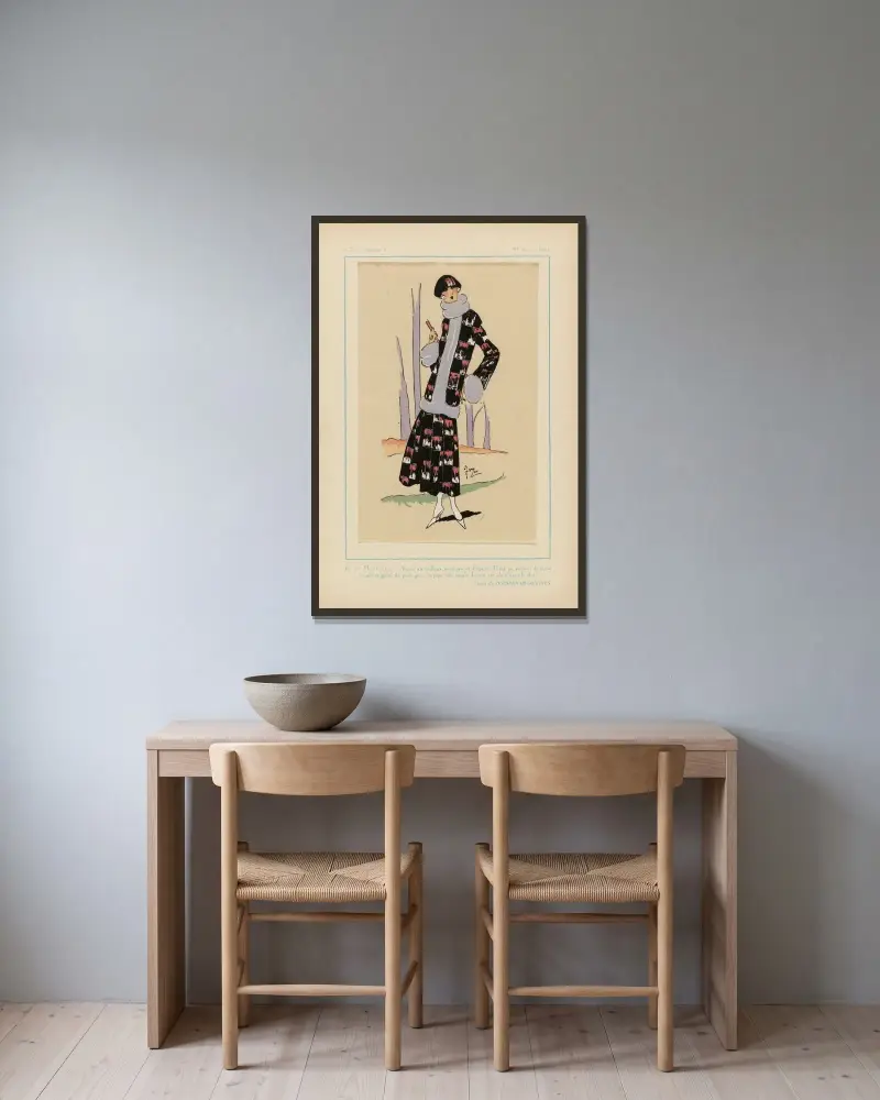 Matinale von G-P. Joumard gerahmt an einer Wand
