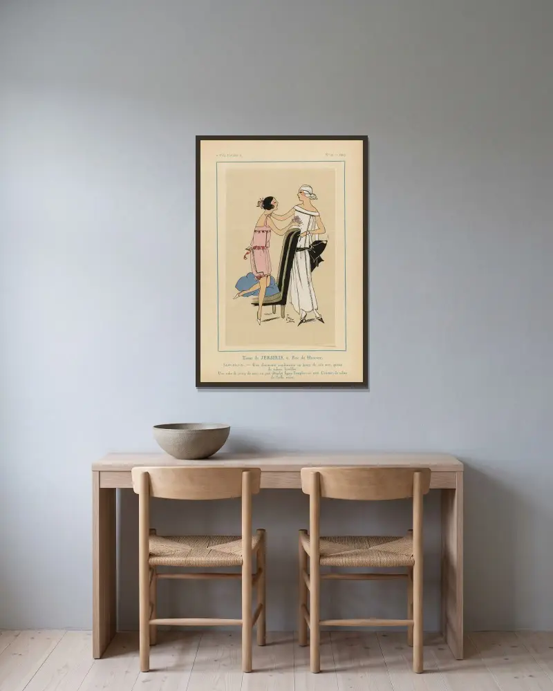 Tissus de Jerseris..Sans Façon av G-P. Joumard inramad på en vägg