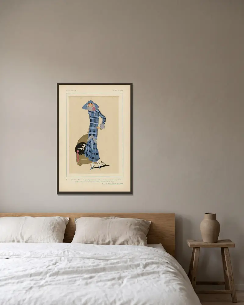 Visite av G-P. Joumard inramad på en vägg