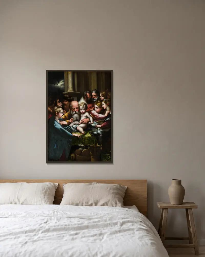 Obřízka, Parmigianino v rámu na stěně