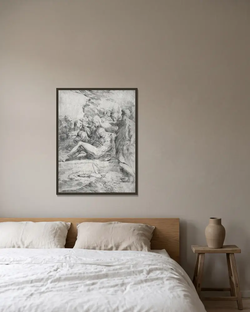 Złożenie do grobu, Parmigianino w ramie na ścianie