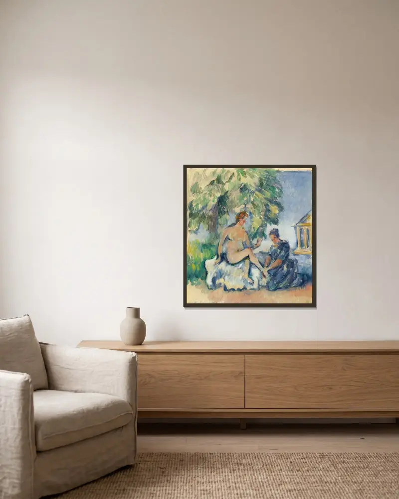 Betsabea, Paul Cézanne v rámu na stěně