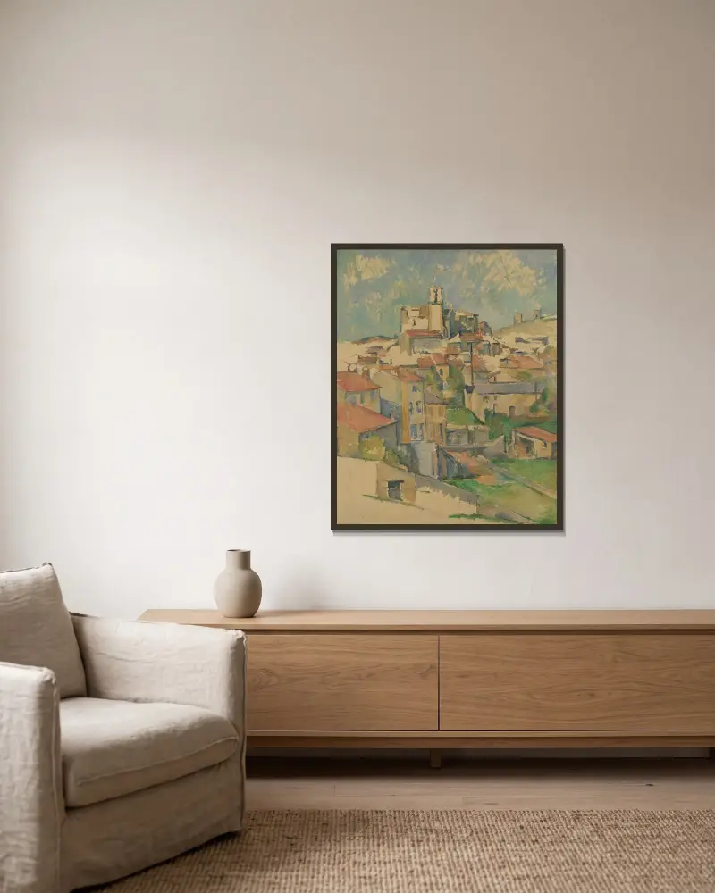 Gardanne, Paul Cézanne w ramie na ścianie