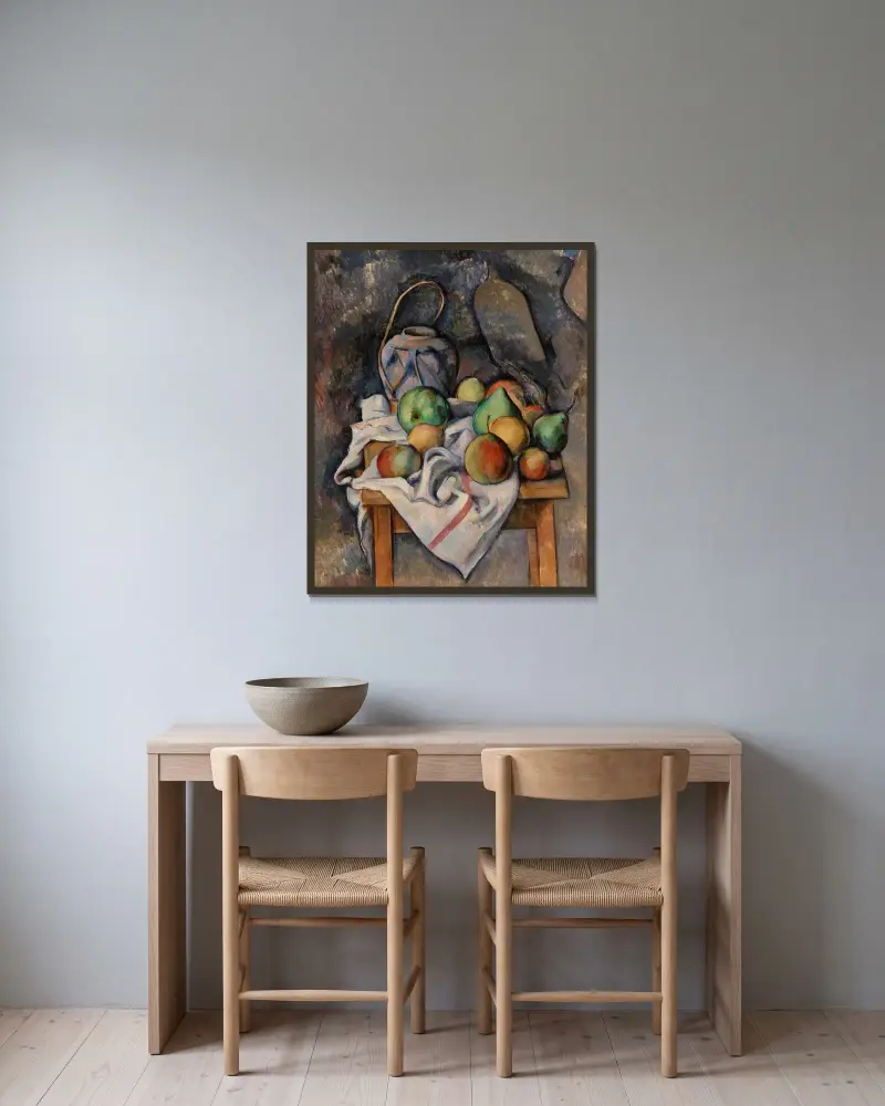 Zázvorová nádoba, Paul Cézanne v rámu na stěně