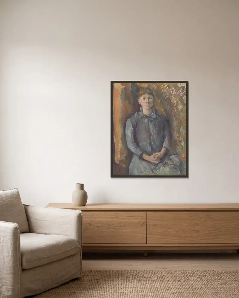 Madame Cézanne, 1886 – Nr. 1, Paul Cézanne v rámu na stěně