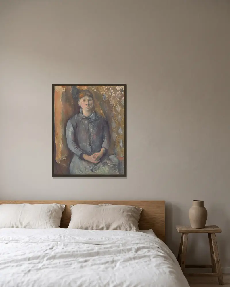 Madame Cézanne, 1886 – Nr. 1, Paul Cézanne v rámu na stěně